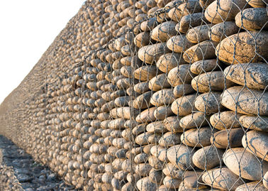 Cerca de pouco peso das cestas de Gabion da parede de retenção diâmetro de fio de 3,0 - 5,0 milímetros