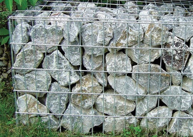 Malha soldada galvanizada pesada Gabions, gaiola de pedra de aço diâmetro de fio de 3,0 - 6,0 milímetros