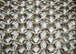 Tela de malha de aço inoxidável do anel da rede de arame ISO9001 decorativa para a decoração