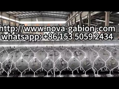 Caixa de gavião para controlo de rios de malha hexagonal de tecido para protecção costeira