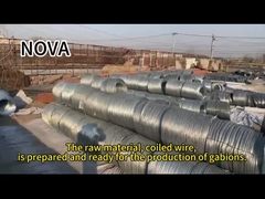 Caixas de gabião cestas de pedra mergulhado em quente gavanized zinco rede de fio metálico para a proteção do rio