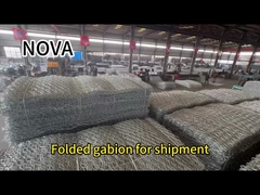 Nova Gabion Wire Mesh Factory Caixas de pedra Revestimento de zinco galvanizado hexagonal