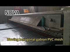 Malha de gavião revestida com PVC - Rede de gaiolas de pedra hexagonal durável para controlo da erosão