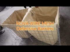 Muralhas de retenção de malha galvanizada de grau militar para segurança do perímetro