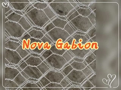 NOVA Wire Mesh - Hexagonal Woven Galvanized Gabion - 6mm fio para proteção de inclinação flexível