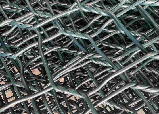 fio revestido PVC Mesh For Riverway Protection de 2.7mm 80mmx100mm Gabion