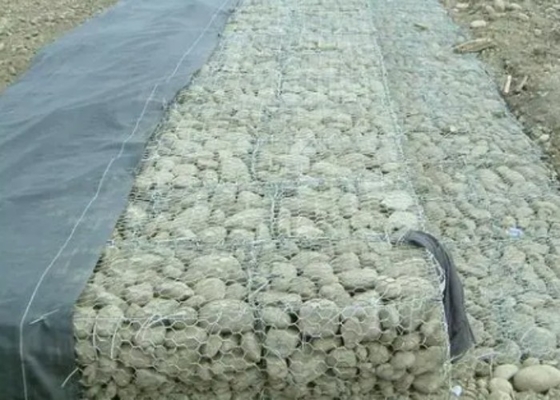 Tamanho de malha 60x80mm Reno Gabion Mattress Alta resistência para estruturas de retenção