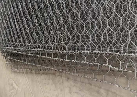Furo do revestimento de zinco 220-240g/M2  Gabion Mattress 60*80mm