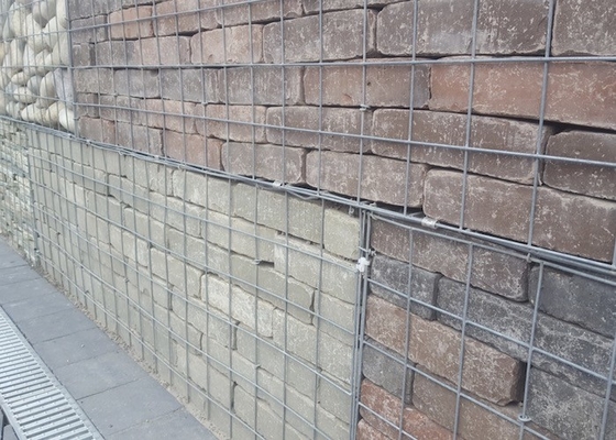 O revestimento do Pvc galvanizou a parede soldada de Mesh Gabions For Garden Decoration