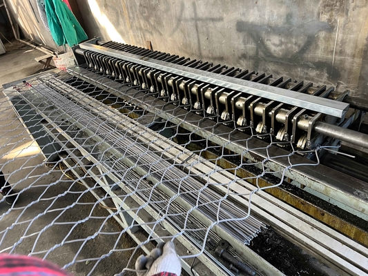 2x1x1m Galfan Gabion Basket Parede de retenção 3,4 mm