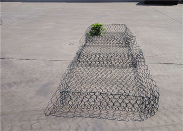 Colchão revestido de Gabion do PE revestido dobro das cestas do PVC Gabion do diafragma