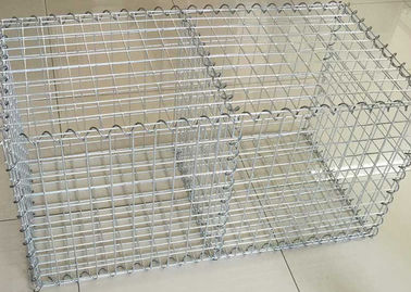 Cestas de Galfan Gabion do controlo de cheias/cerca da cesta de Gabion jardim da prata