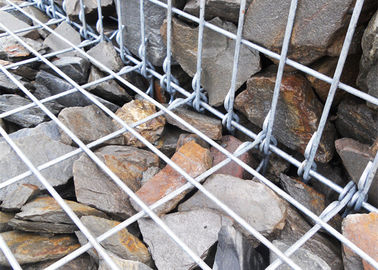 Parede de retenção de pedra galvanizada da rede de arame diâmetro de fio de 3,0 - 6,0 milímetros