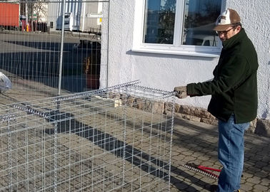 O Pvc revestiu cestas de Gabion do metal/o período de longa vida de pedra gaiolas de Gabion