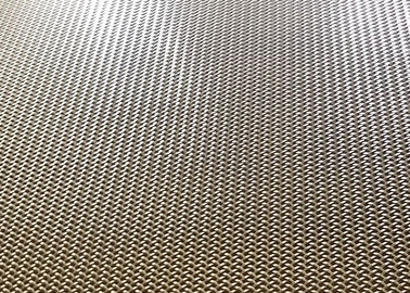 Malha frisada do metal da rede de arame arquitetura decorativa de bronze para a tela das cabines do elevador