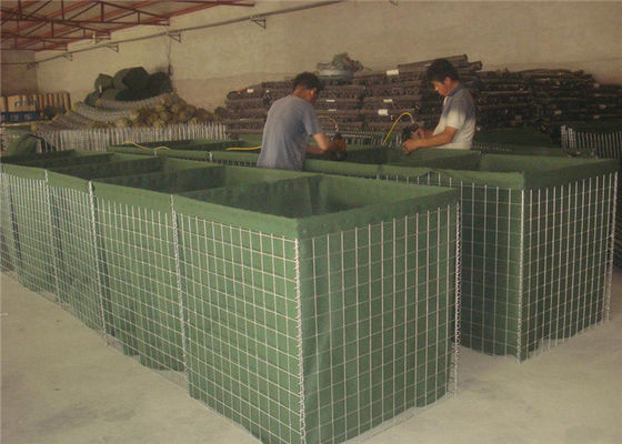 75x75mm 6.0mm Barreiras itares Defensivas Barreiras soldados cheias de areia controle de inundações fácil de instalar