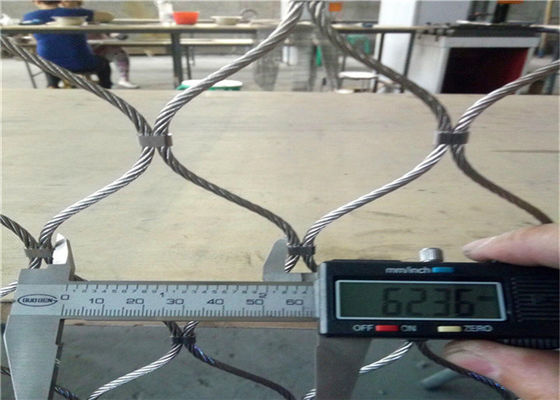 Malha de aço inoxidável da corda de fio da categoria 7x19 do OEM 316