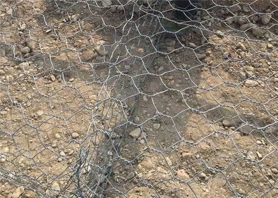 Tensão alta galvanizada mergulhada quente Gabion Mesh Cage For River Reconstruction