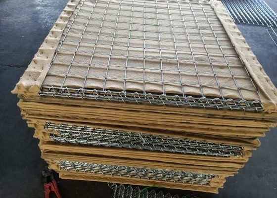 Tecido de geotextil Peso 300 g/m2 Bastião de areia Furo na parede Tamanho 76,2 x 76,2 mm Alta resistência