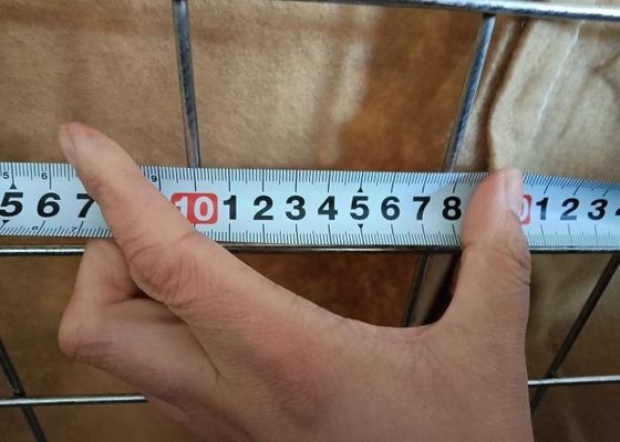 Segurança e paisagismo feito fácil Caixa de gabião soldada Barreiras itares defensivas 76,2 x 76,2 mm 4,0 mm