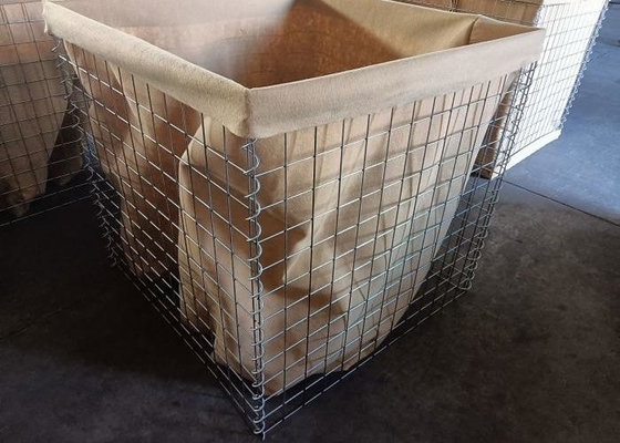 Barreiras de areia itares pesadas com fio de malha personalizável e superfície galvanizada a quente