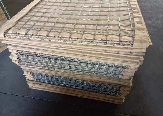 Painel de fio pesado Barreira itar com superfície revestida de zinco e ligação de fio espiral