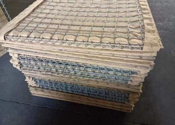 Painel de fio pesado Barreira itar com superfície revestida de zinco e ligação de fio espiral