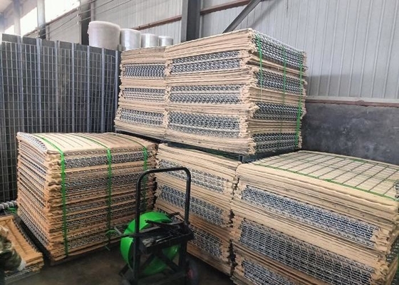 75x75mm 6.0mm Barreiras itares Defensivas Barreiras soldados cheias de areia controle de inundações fácil de instalar