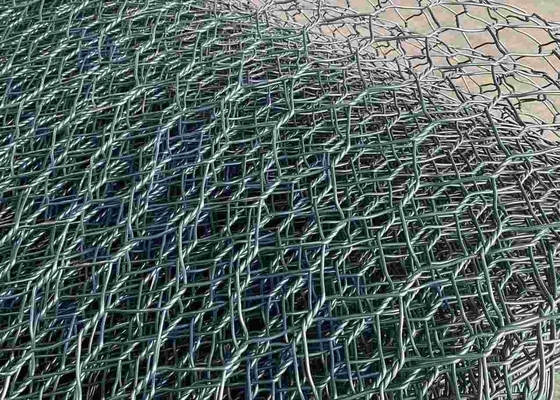 fio revestido PVC Mesh For Riverway Protection de 2.7mm 80mmx100mm Gabion