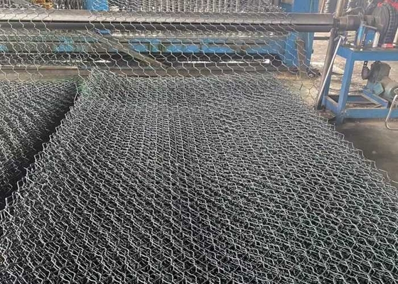 O PVC 60mmx80mm verde amigável de ECO revestiu o fio Mesh For Slope Paving de Gabion