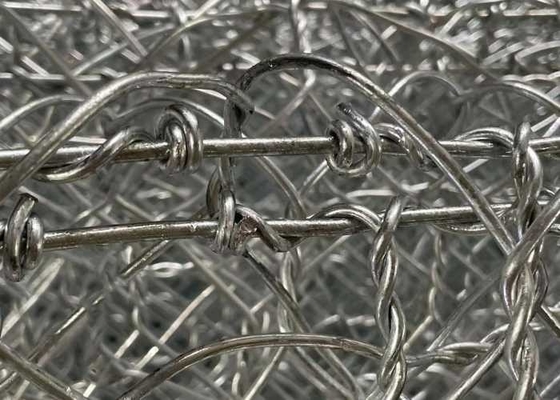 2*1*1m 245gm Arame Galvanizado Gabião Cestas Construção durável