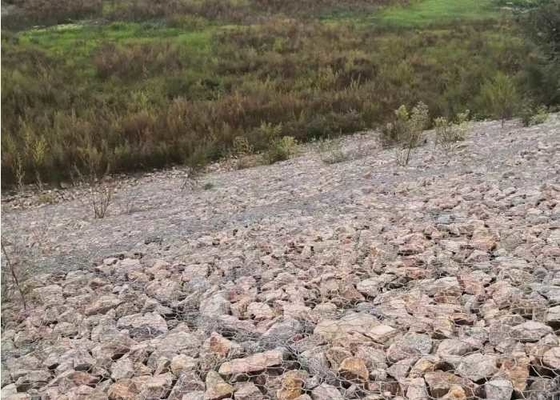 Rede de gavião galvanizado hexagonal de 4 mm para controlo da erosão