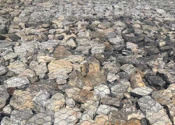 Resistência à tração Colchões de gabião com revestimento de PVC verde