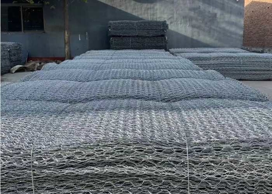 Fios de aço galvanizados 1m-6m Cestas de gabião hexagonais para proteção de pontes de água e solo
