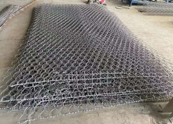 Revestimento de PVC  Gabion colchão malha de gavião tecida Gabion ISO9001 Proteção de inclinação aprovada Gabion cestas de colchão