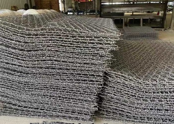 Matelas de gavião revestidas de PVC para estabilização do solo