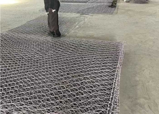 Furo do revestimento de zinco 220-240g/M2  Gabion Mattress 60*80mm