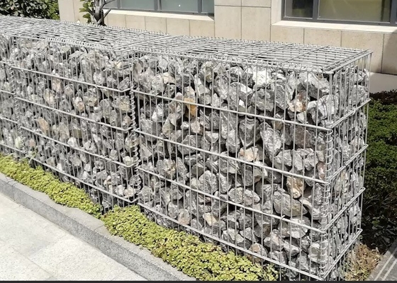 O Pvc soldado do costume revestiu o fio Mesh With de Gabion 50mm*50mm Mesh Open