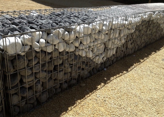 Cestas de gabião soldadas duráveis ​​de 2,0 mm longa vida útil na área de decoração