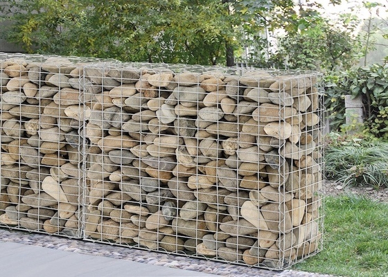 Caixa galvanizada resistente à corrosão de Gabion do dever alto para a decoração do jardim