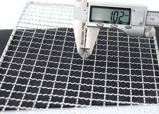 Grade de aço inoxidável Mesh Retangular do assado do peso leve 304