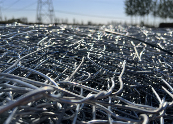 1m*1m*2m Alta resistência à tração PVC revestido de polímeros Gabion Wire Mesh Rock Cage