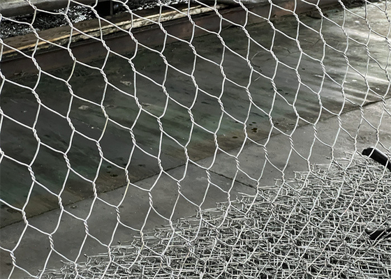 Matraço de gabião de arame metálico galvanizado com revestimento de zinco de 220-240 g/m2