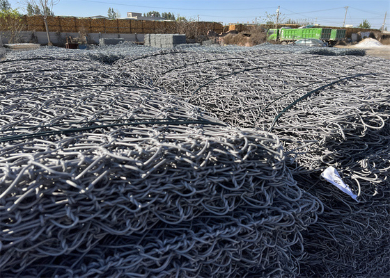 Cesto de gabião galvanizado 2x1x1m Malha de aço de fio duplo torcido 2,7mm
