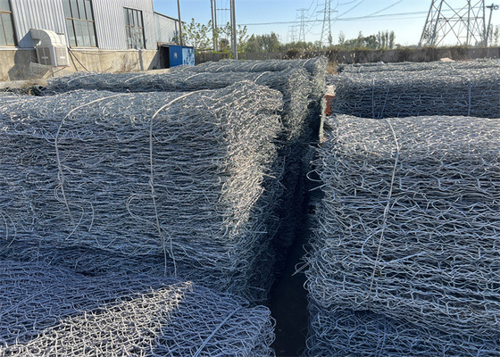1x1x1m malha de fios de gabião espessura de revestimento de PVC 0,2-1 mm