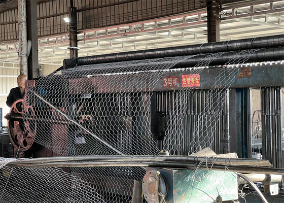 Controle de inundações 3.2mm Gabion Mesh Cage Para Stone Sack caixas de gabião rio preenchimento sacos de gabião