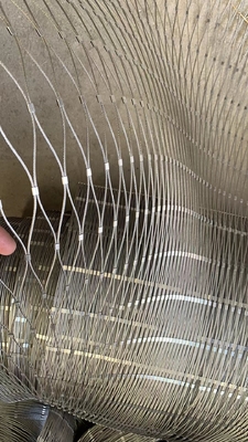 7x19 cabo de aço inoxidável flexível Mesh Netting For Stair Railing