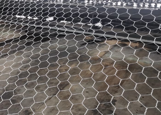 Controle de inundações 3.2mm Gabion Mesh Cage Para Stone Sack caixas de gabião rio preenchimento sacos de gabião