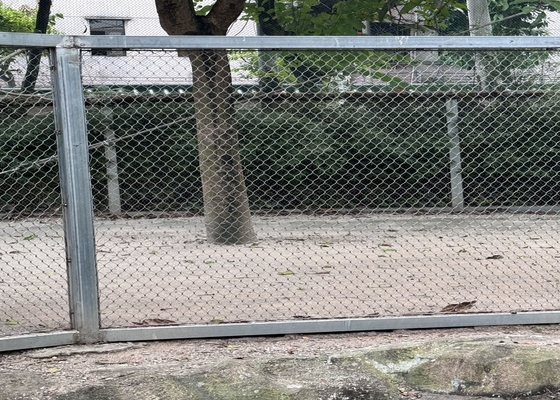 Rede de corda de fio de 2 mm de diâmetro de alta resistência para recinto seguro de animais de zoológico