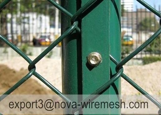 Retalho de vedação de ligação de cadeia resistente galvanizado revestido de PVC